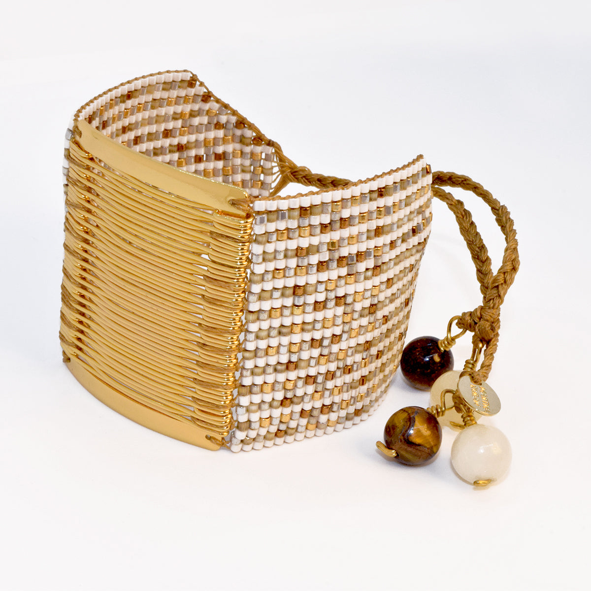ABACO BRACELET IN GOLD, BRONZE AND WHITE