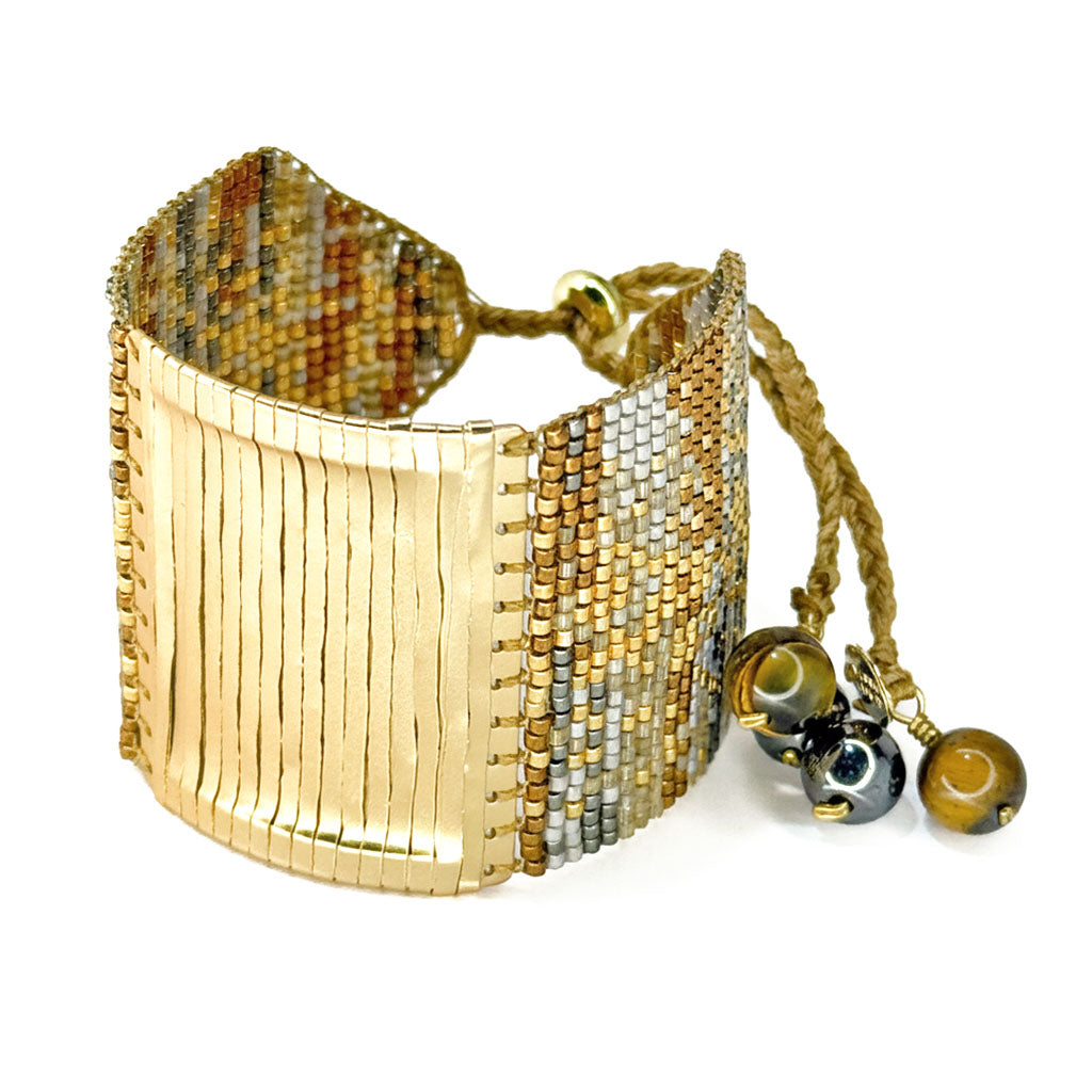 GOLD LACE BRACELET L/GP 26007