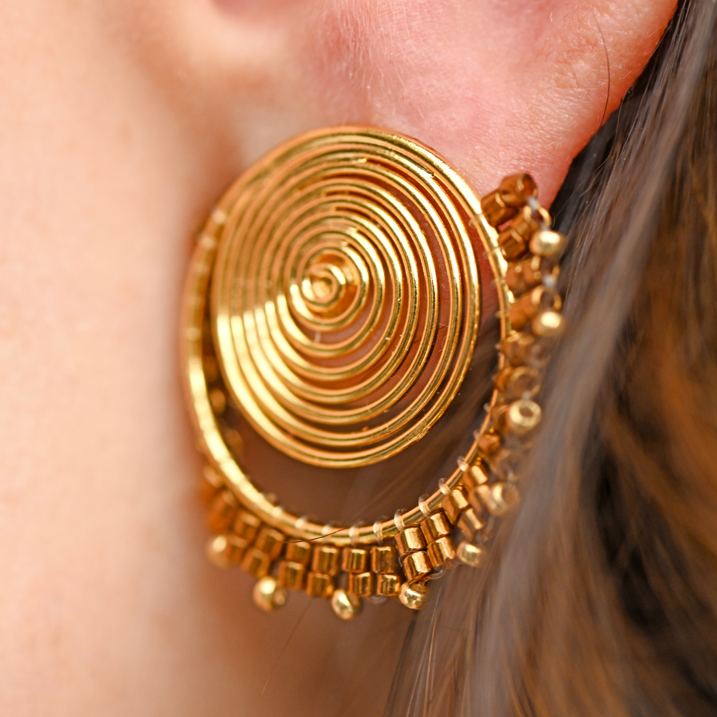 SEVILLE EARRINGS IN RUBY RED