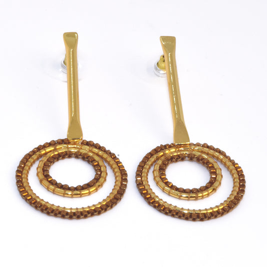 HAPPY EARRINGS IN COPPER