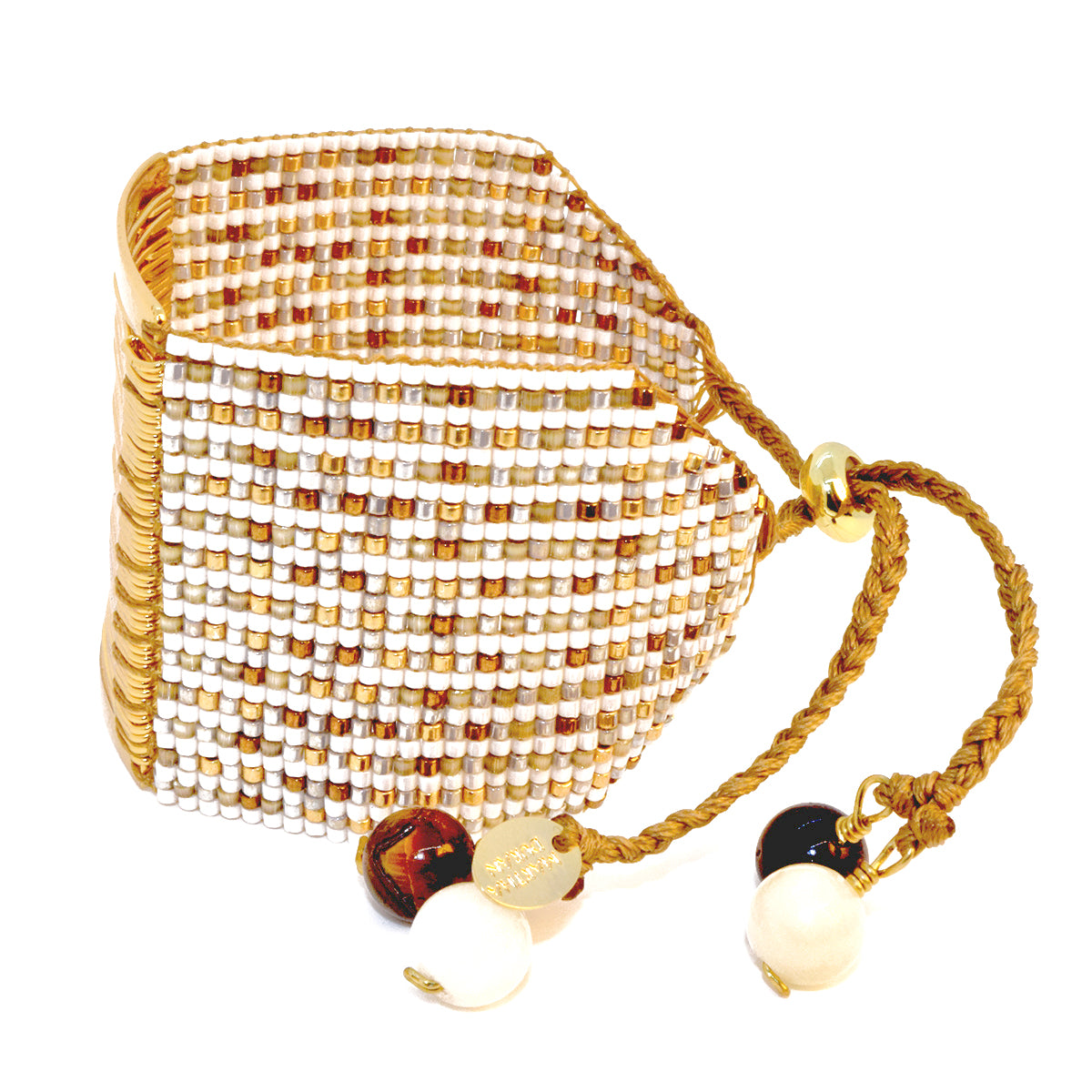 ABACO BRACELET IN GOLD, BRONZE AND WHITE