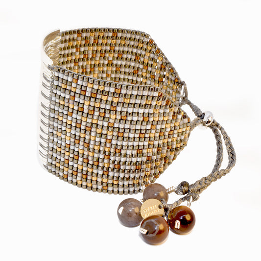 ABACO BRACELET IN SILVER, GOLD, BRONZE AND WHITE