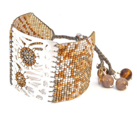 BUTTERFLY BRACELET IN SILVER, GOLD, COPPER AND GUNMETAL
