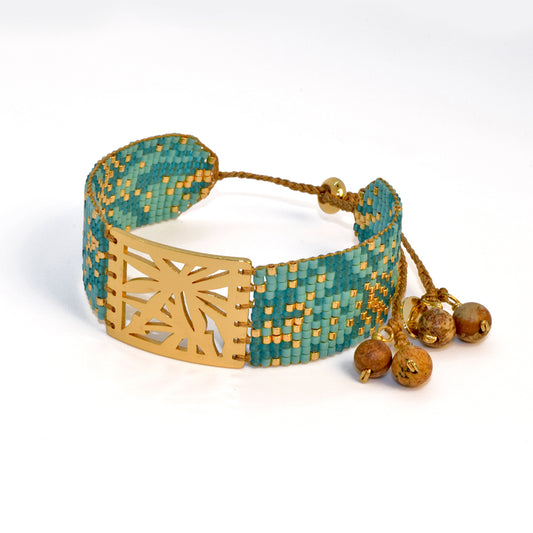 MALIBU BRACELET IN TOURQUISE AND GOLD