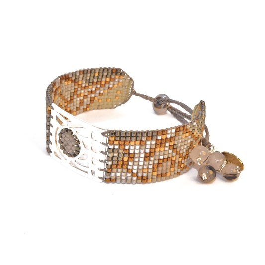 BUTTERFLY BRACELET IN SILVER, GOLD, COPPER AND GUNMETAL