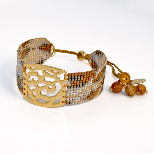 JAGUAR BRACELET IN MULTICOLOR ANIMAL PRINT