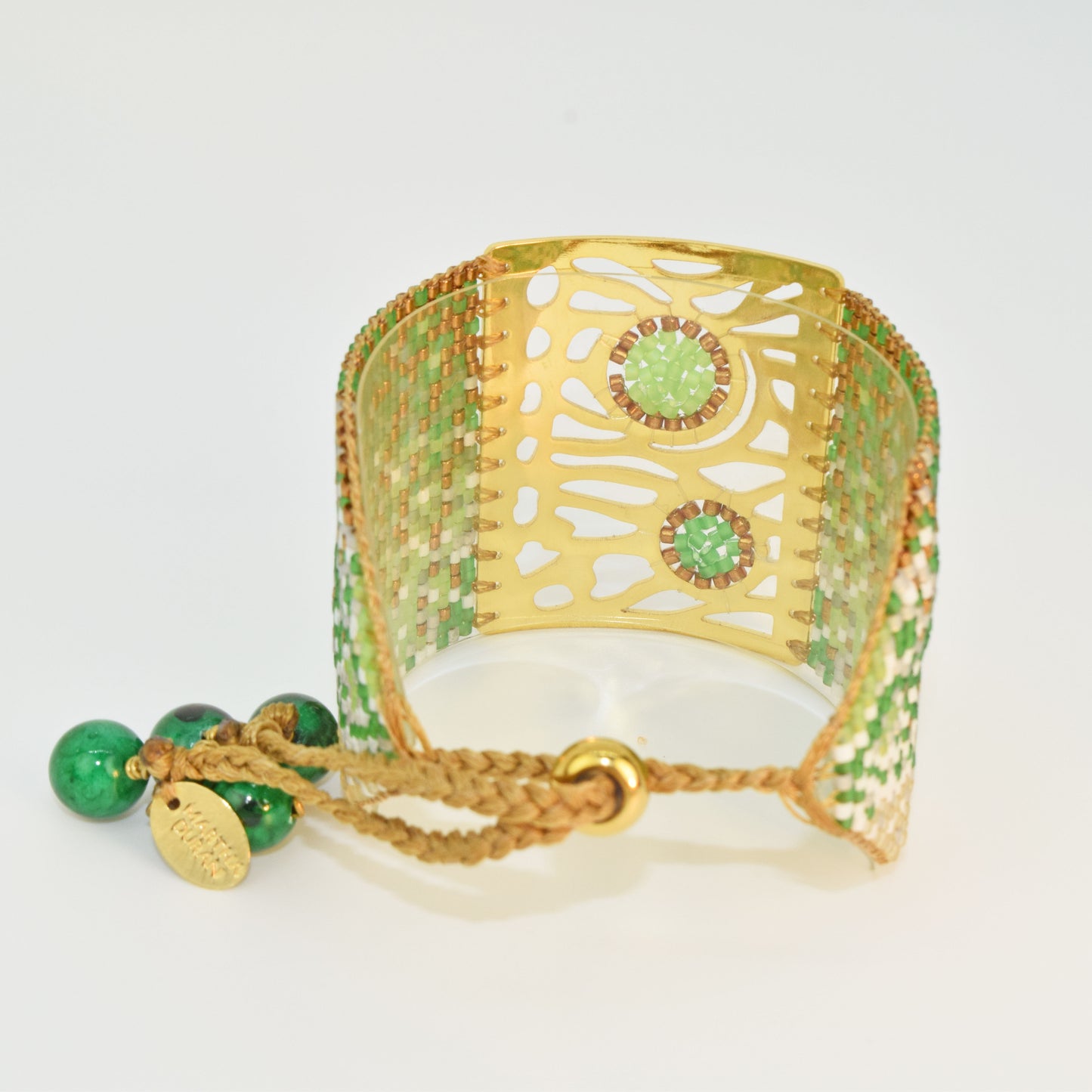 BUTTERFLY BRACELET IN GOLD AND EMERALD GREEN