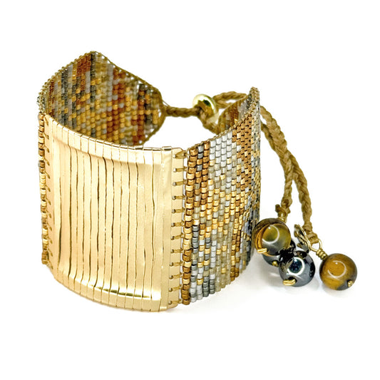 GOLD LACE  BRACELET L/GP 26007