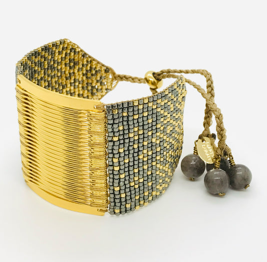 ABACO BRACELET IN GOLD AND GUNMETAL