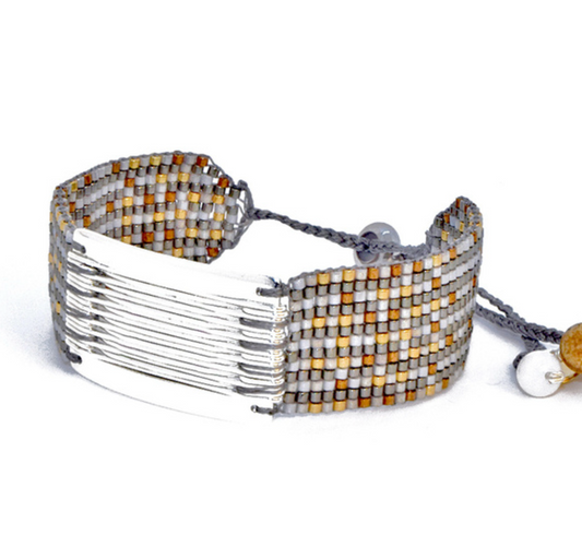 ABACO BRACELET IN SILVER, GOLD, BRONZE AND WHITE