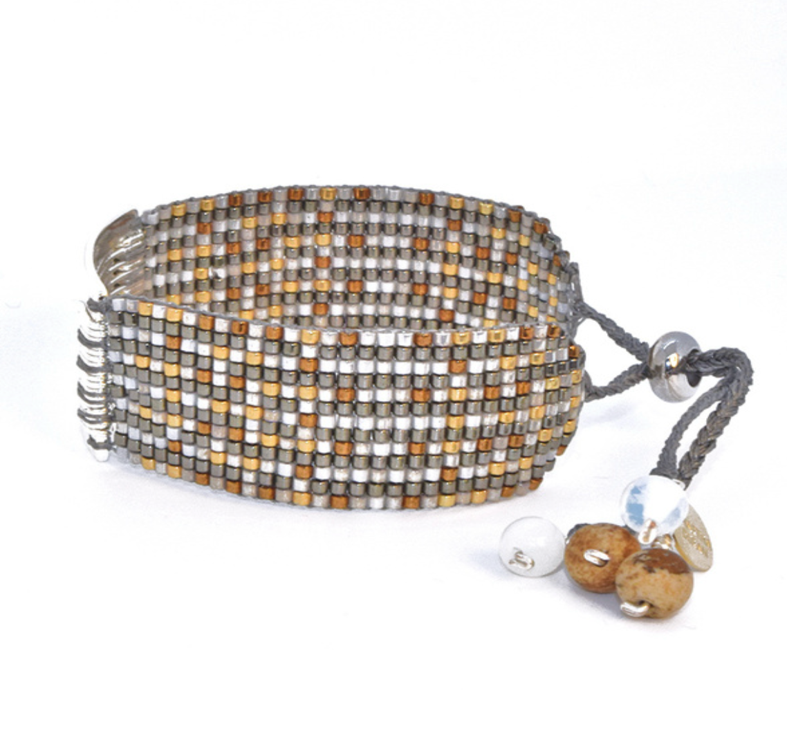 ABACO BRACELET IN SILVER, GOLD, BRONZE AND WHITE